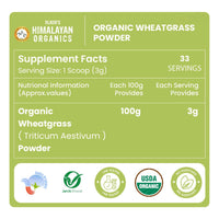 Vlado's Himalayan Organics Wheatgrass Detox Powder – 100 gm