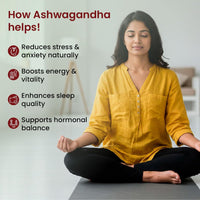 Vlado's Himalayan Organics Ashwagandha 1200mg Tablets Withania Somnifera 60 Tablets