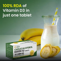 Vlado's Himalayan Organics Vitamin D3 60000 IU Tablets Cholecalciferol 40 Tablets