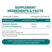 Vlado's Himalayan Organics Magnesium Glycinate 2000mg Tablets 30 Tablets