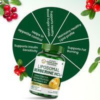 Vlado's Himalayan Organics Liposomal Berberine HCL Plus 1500mg Tablets 60 Tablets