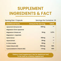 Vlado's Himalayan Organics Liposomal CoQ10 300mg Capsules with B Vitamins 30 Capsules