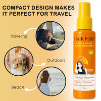 Hair Pure Hair & Scalp Sunscreen Spray for Women & Men – UVA/UVB Protection for All Hair Types 100ml
