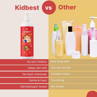 HealthBest Kids Top to Toe Body Wash Tear-Free Paraben & SLS-Free Watermelon 500ml
