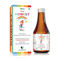 HealthBest Multivitamin Syrup For Kids 200 ml, Delicious Mix Fruit Flavor