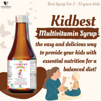 HealthBest Multivitamin Syrup For Kids 200 ml, Delicious Mix Fruit Flavor