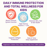 HealthBest Kids Vitamin C & Zinc Orange Gummies 30 Gummies