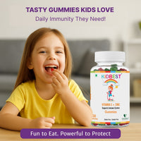 HealthBest Kids Vitamin C & Zinc Orange Gummies 30 Gummies