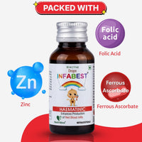HealthBest Infabest Hematinic Iron Drop for Toddlers Mixed Fruit Flavor 30ml