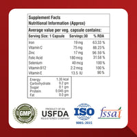 HealthBest Haemobest Iron Capsules For Men & Women - 30 Capsules