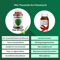 HealthBest VitoBest Multivitamin Tablets for Men & Women 30 Tablets