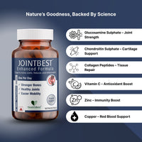 HealthBest Joint Support Supplement Glucosamine Tablets for Joint Strength 30 Capsules