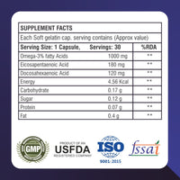 HealthBest EnergyBest Fish Oil - 30 Softgel Capsules 1000mg