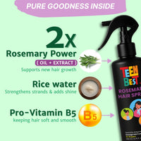 HealthBest Teen Rosemary Water Spray For Hair Fall Control Shine & Strong Roots 200ml
