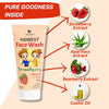 HealthBest Kids Face Wash With Organic Strawberry Non Toxic & Safe Tear-Free 100ml