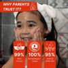 HealthBest Kids Face Wash With Organic Strawberry Non Toxic & Safe Tear-Free 100ml