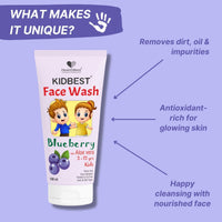 HealthBest Kidbest Blueberry Face Wash 100ml