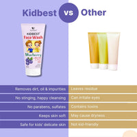 HealthBest Kidbest Blueberry Face Wash 100ml
