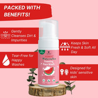 HealthBest Kids Foaming Face Wash Gentle Daily Cleanser Removes Sweat And Dirt 100ml