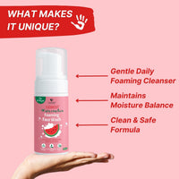 HealthBest Kids Foaming Face Wash Gentle Daily Cleanser Removes Sweat And Dirt 100ml