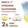 INJA Wellness Glow Liposomal Glutathione Effective for Skin Glow - Lemon Flavour 15 Tablets