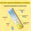 INJA Wellness Glow Liposomal Glutathione Effective for Skin Glow - Lemon Flavour 15 Tablets