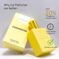 La French Cassanova Perfumes for Men & Women 50ml