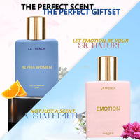La French Alpha Women & Emotion Perfume Gift Set for Men & Women (2 x 50ml)