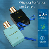 La French Black & Night Manager Men Perfume Gift set (2 x 50ml)