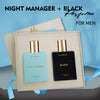 La French Black & Night Manager Men Perfume Gift set (2 x 50ml)