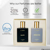 La French Black & Addicted Men Perfume Gift Set for Men (2 x 50ml)