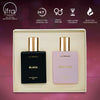 La French Black & Emotion Perfume Gift Set for Men & Women (2 x 50ml)