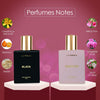 La French Black & Emotion Perfume Gift Set for Men & Women (2 x 50ml)