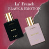 La French Black & Emotion Perfume Gift Set for Men & Women (2 x 50ml)