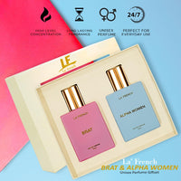 La French Brat & Alpha Women Perfume Gift Set for Men & Women (2 x 50ml)