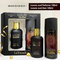 La French Unisex Perfume Gift Set - Luxure Oudh Perfume 100ml & Luxure Oudh Deodorant 150ml