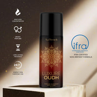 La French Unisex Perfume Gift Set - Luxure Oudh Perfume 100ml & Luxure Oudh Deodorant 150ml
