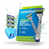 LetsShave Pro 6 Sensitive Face & Body Shaving Razor Value Set World's First 6-Blade Razor for Men 82 gm