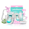 LetsShave Evior Flyyy Compact Razor for Women – 1 Handle + 2 Blades with Travel Case | Full Body Hair Removal Razor with Dual Moisture Bars & Ergonomic Grip – 140g