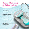 LetsShave Evior Flyyy Compact Razor for Women â€“ 1 Handle + 2 Blades with Travel Case | Full Body Hair Removal Razor with Dual Moisture Bars & Ergonomic Grip â€“ 140g