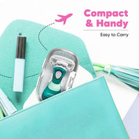 LetsShave Evior Flyyy Compact Razor for Women â€“ 1 Handle + 2 Blades with Travel Case | Full Body Hair Removal Razor with Dual Moisture Bars & Ergonomic Grip â€“ 140g