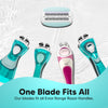 LetsShave Evior 6 Razor Blade Refills for Women (Pack of 4) | Mid-Flex Blades & Dual Moisture Bar infused with Aloe vera & Avacado | Bikini Area & Full Body Hair Removal Razor