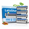 LetsShave Pro 3 Shaving Razor Blade for Men (Pack of 4)