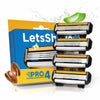 LetsShave Pro 4 Shaving Blade for Men  (Pack of 4)