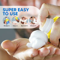 LetsShave Sensitive Shave Foam For Men, Alcohol Free, 425 g, Shave Sensitive Foam Menthol for Men, Coconut Oil Enriched, No Alcohol and No Artifical Colour