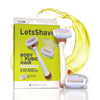 LetsShave Body and Pubic Hair Razor Ultra Sharp 3 Blade Razor Set 100 ml