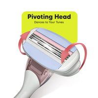 LetsShave Body and Pubic Hair Razor Ultra Sharp 3 Blade Razor Set 100 ml