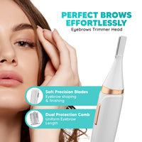 LetsShave Evior 4-in-1 Face & Body Trimmer for Women | 4 Heads - 6 Functions Kit