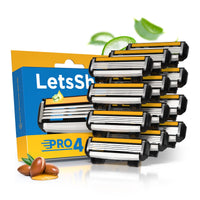 LetsShave Pro 4 Shaving Razor Blade for Men Pack Of 12
