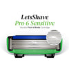 LetsShave Pro 6 Sensitive Shaving Razor Blade for Men Pack Of 12